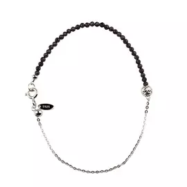 Браслет из серебра со шпинелью с родированием И4-880-23-61