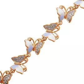 Браслет Эмаль, Фианит