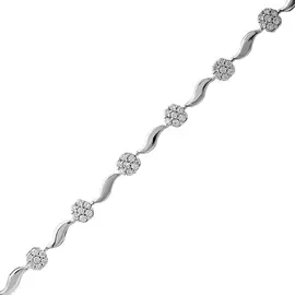 Браслет литьевой (Безраз) Фианит