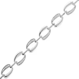 Браслет литьевой (Безраз) Фианит,