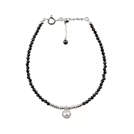 Браслет литьевой Жемчуг имит, Шпинель,