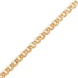 Браслет «Нонна» из красного золота с алмазной огранкой 41-П-52040-11