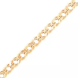 Браслет «Ромб двойной» из красного золота 41-П-63060-11