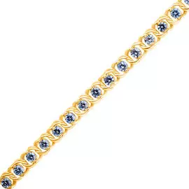 Браслет ручной вязки «Арабский Бисмарк» из желтого золота 41-02060-13-61