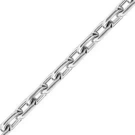 Браслет ручной вязки «Якорное плетение» из серебра с родированием 41-04140-23