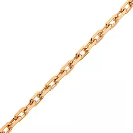 Браслет «Якорное плетение» из красного золота с алмазной огранкой 41-58045-11