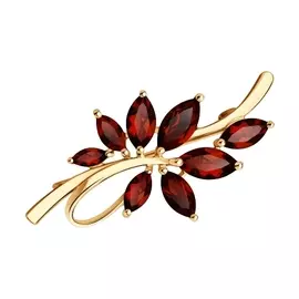 Брошь из красного золота 740354