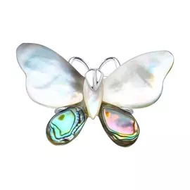 Брошь из серебра с перламутром 83040026