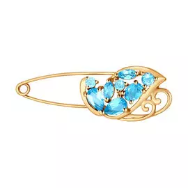 Брошь из красного золота 740102