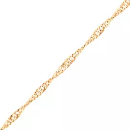 Цепь «Сингапур» из красного золота с алмазной огранкой 40-П-53040-11