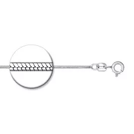 Цепь «Тонда» из серебра с родированием 94074496