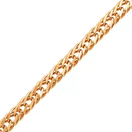 Цепь «Тройной ромб» из красного золота с алмазной огранкой 40-56040-11