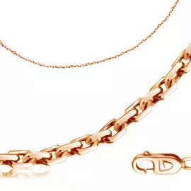 Цепь «Якорное плетение» из красного золота 11055141460