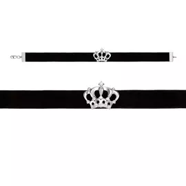 Цепь из серебра с фианитами с родированием с070186