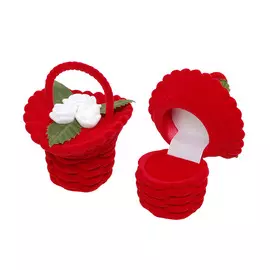 Футляр корзина с цветком, серия "Романтика" 44001