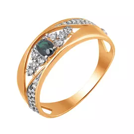 Кольцо Брил., изумруд