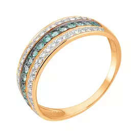 Кольцо Брил., Изумруд