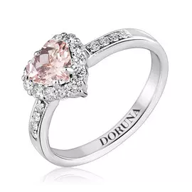 Кольцо Брил., морганит