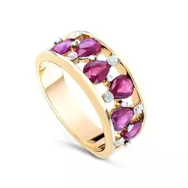 Кольцо Брил., рубин 54334