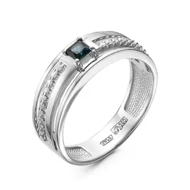 Кольцо Брил., Сапфир 01-3069/2