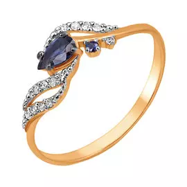Кольцо Брил, сапфир