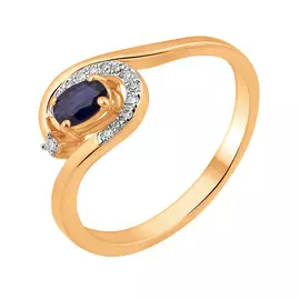 Кольцо Брил., Сапфир