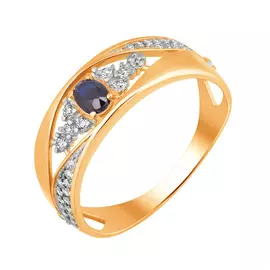 Кольцо Брил., Сапфир