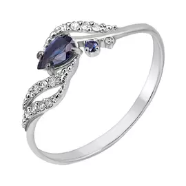 Кольцо Брил., Сапфир