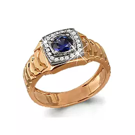 Кольцо Брил., сапфир