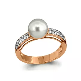 Кольцо Брил., Жемчуг