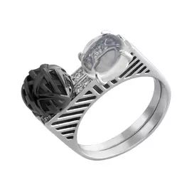 Кольцо Фианит Sw, Стекло