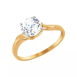 Кольцо Фианит SWAROVSKI Граф Орлов