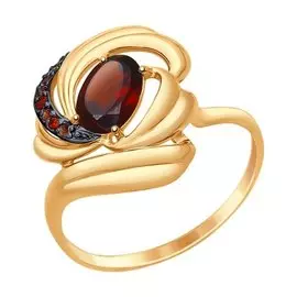 Кольцо Гранат, Фианит