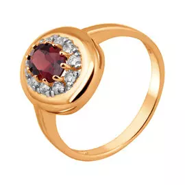 Кольцо Гранат, Фианит