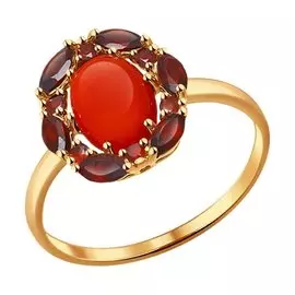 Кольцо Гранат, Коралл