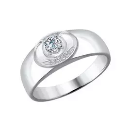 Кольцо из белого золота с бриллиантами 1011467 №16 33