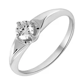 Кольцо из белого золота с бриллиантами 11809-200