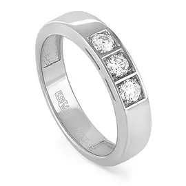 Кольцо из белого золота с бриллиантами 11-1895-1000