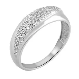 Кольцо из белого золота с бриллиантами 11-9022-12-02