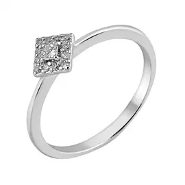 Кольцо из белого золота с бриллиантами 11-9089-12-02