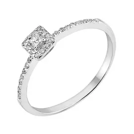 Кольцо из белого золота с бриллиантами 11-9210-12-02