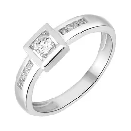 Кольцо из белого золота с бриллиантами 11-9406-12-02