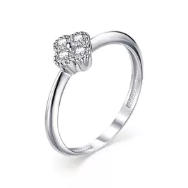 Кольцо из белого золота с бриллиантами 13144-200