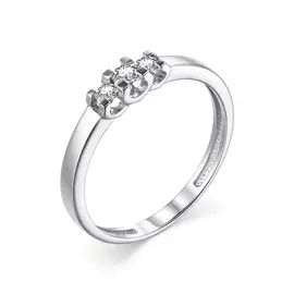 Кольцо из белого золота с бриллиантами 13248-200