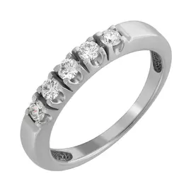 Кольцо из белого золота с бриллиантами 1-1015 №1-14