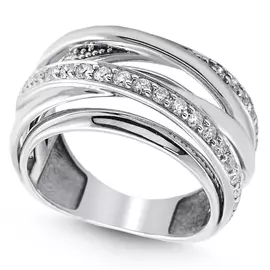 Кольцо из белого золота с бриллиантами 29-12-1000-07509