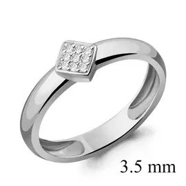 Кольцо из белого золота с бриллиантами 960366