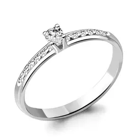 Кольцо из белого золота с бриллиантами 961314