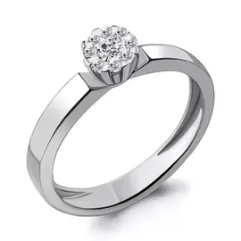 Кольцо из белого золота с бриллиантами 961620