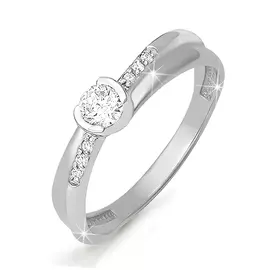 Кольцо из белого золота с бриллиантами БР110202